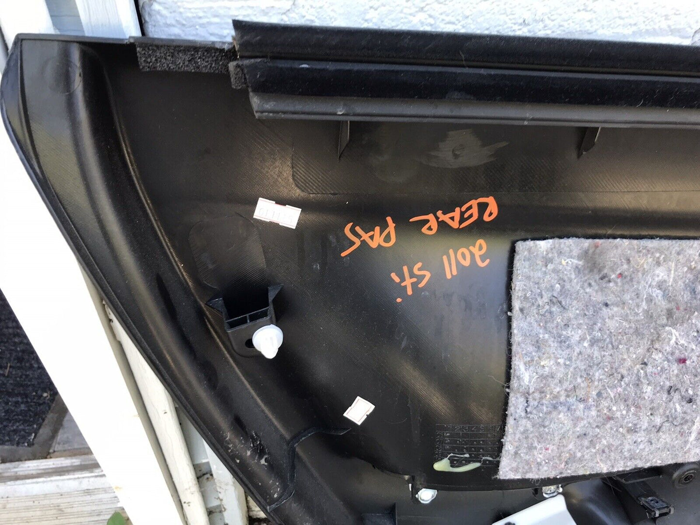 OEM 2008-2014 Subaru Impreza WRX STi Rear RH Passenger Side Door Panel