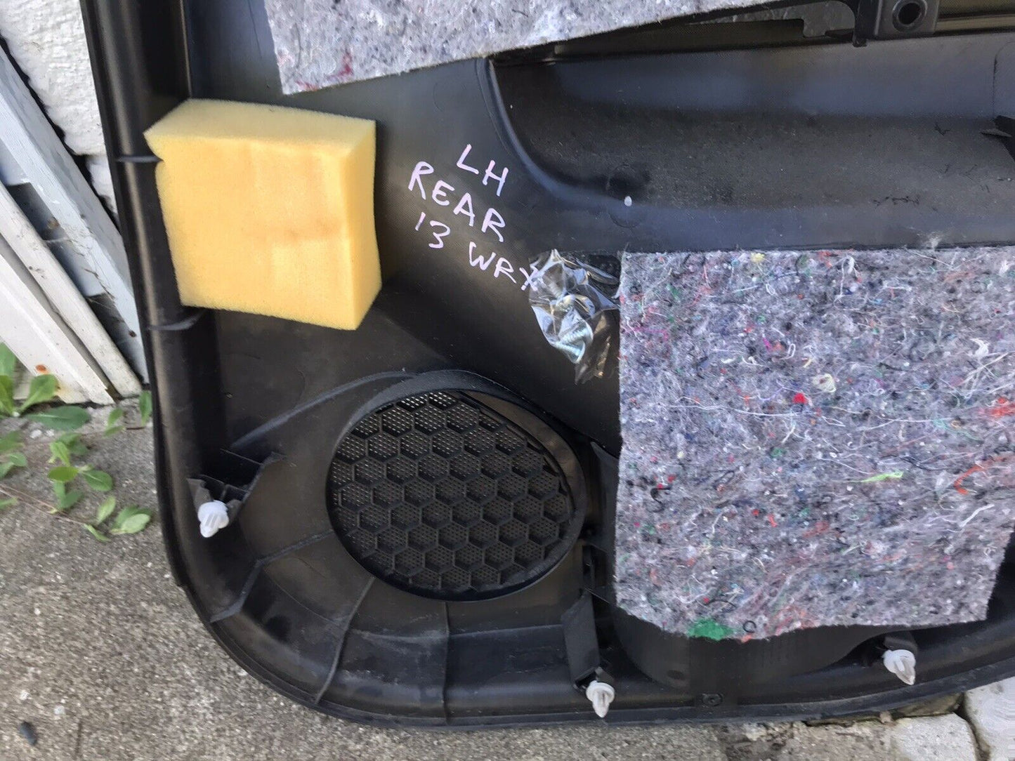 OEM 08-14 Subaru Impreza WRX STi Rear LH Driver Side Door Panel