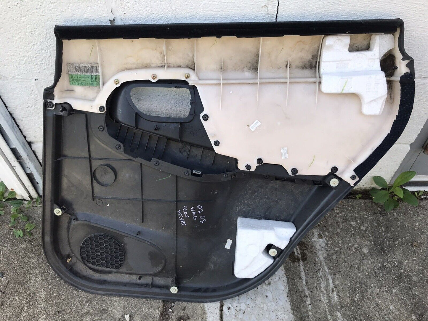 OEM 02-03 Subaru Impreza WRX Wagon Rear LH Driver Side Door Panel