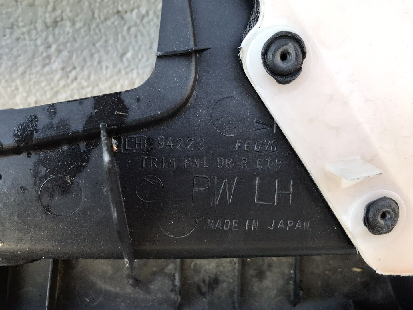 OEM 02-03 Subaru Impreza WRX Wagon Rear LH Driver Side Door Panel