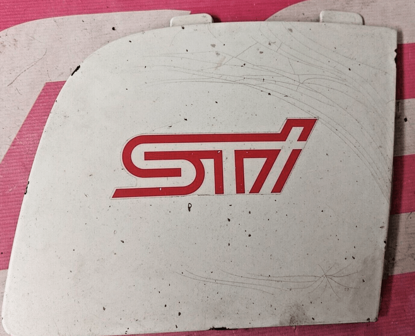 OEM 2006-2007 Subaru Impreza WRX STi White Fog Light Cover Trim