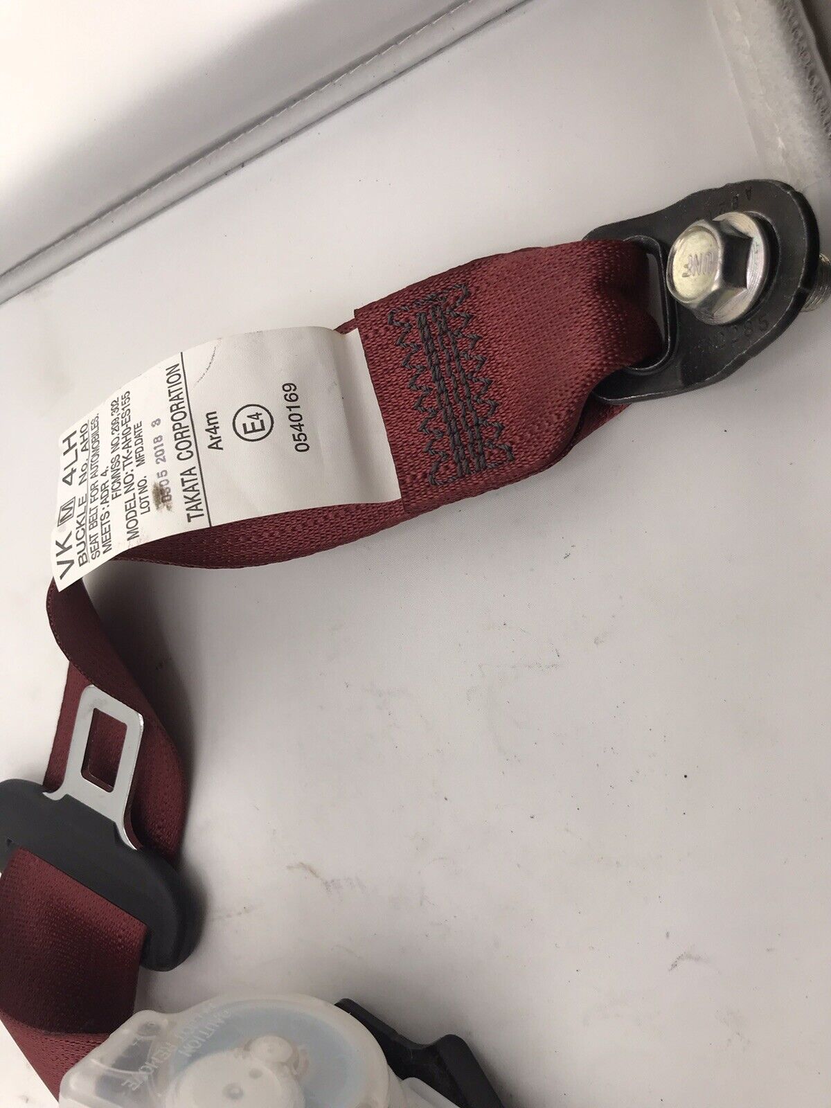 OEM 2015-2021 Subaru WRX STI Rear Seat Belt Assembly Left Driver Side LH