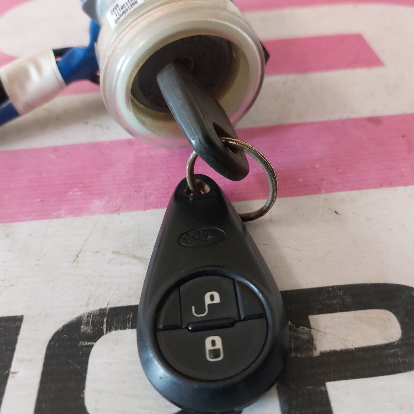 OEM 2005 Subaru Impreza STi Hawkeye v9 Ignition Barrel w Key 882158A000