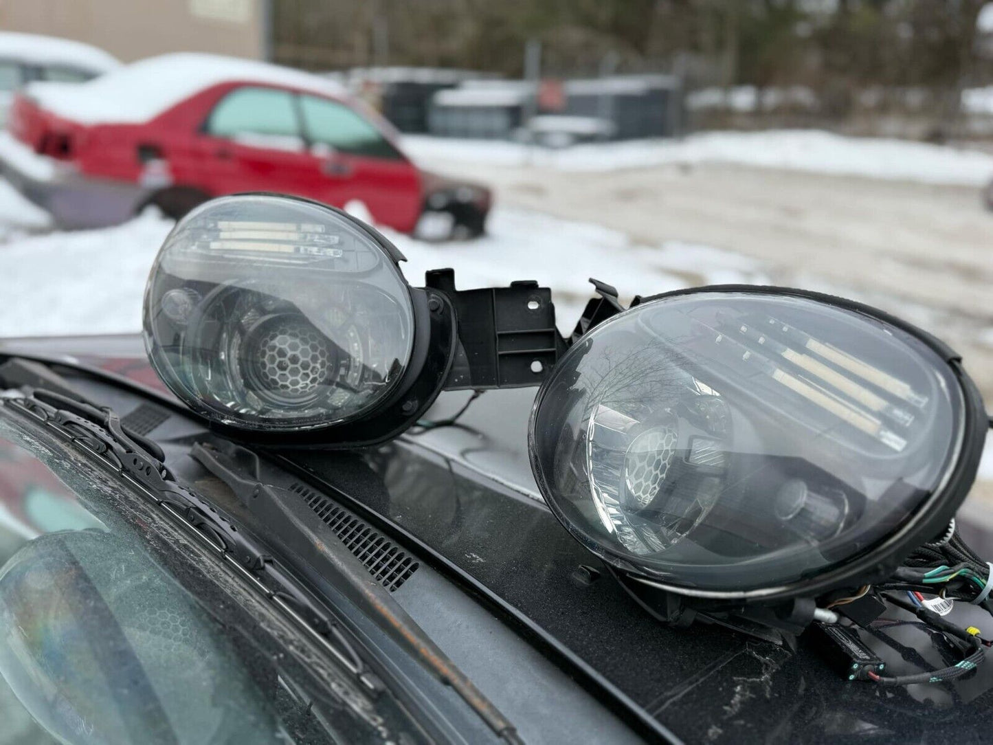 CIRCUIT DEMON HEADLIGHT PAIR 02-03 SUBARU WRX RETROFITS HID LED HONEYCOMB CUSTOM