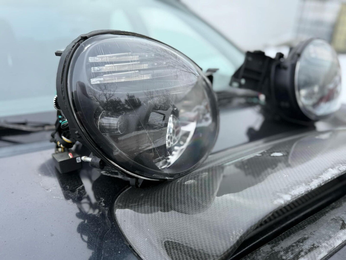 CIRCUIT DEMON HEADLIGHT PAIR 02-03 SUBARU WRX RETROFITS HID LED HONEYCOMB CUSTOM
