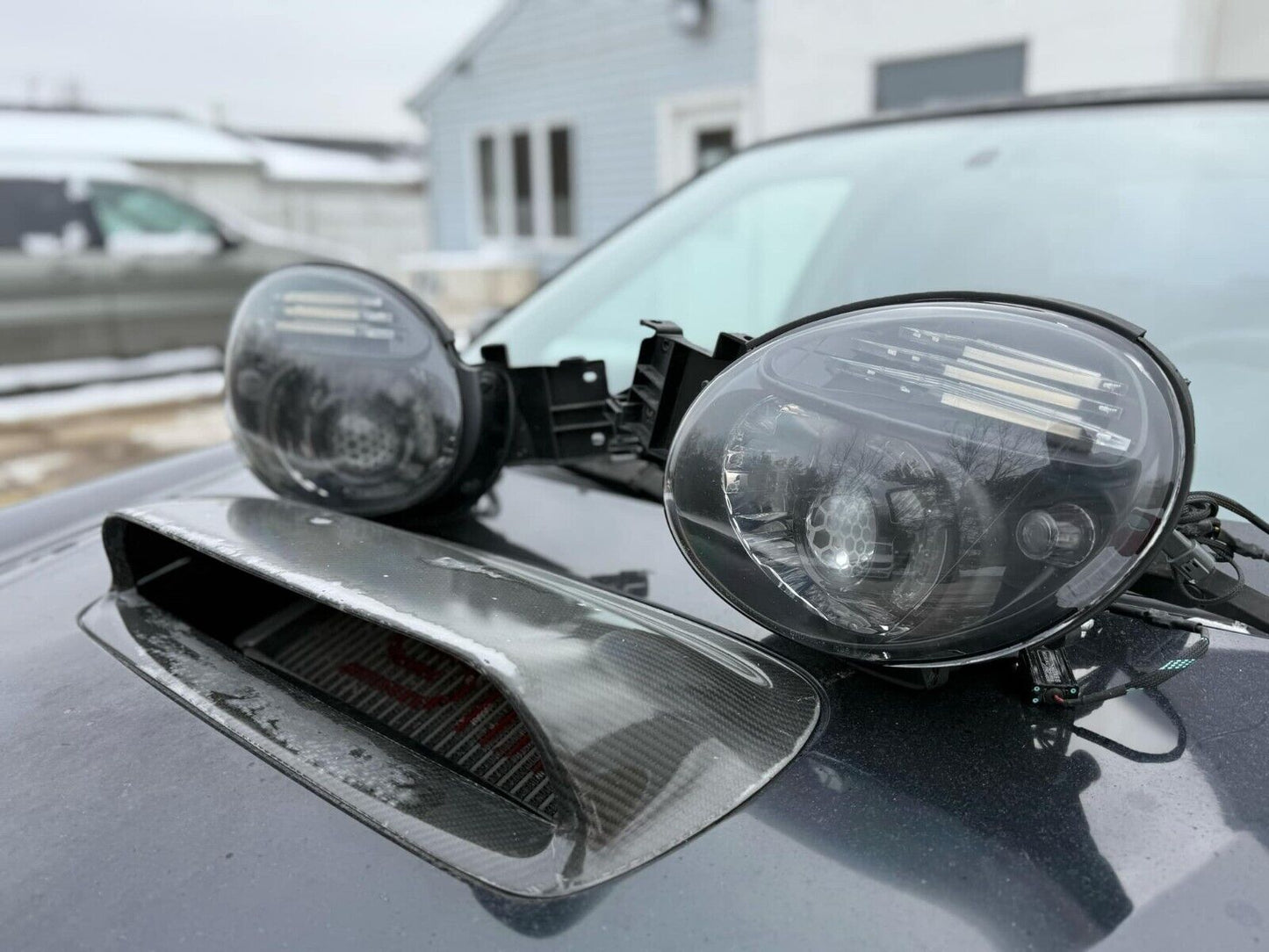 CIRCUIT DEMON HEADLIGHT PAIR 02-03 SUBARU WRX RETROFITS HID LED HONEYCOMB CUSTOM
