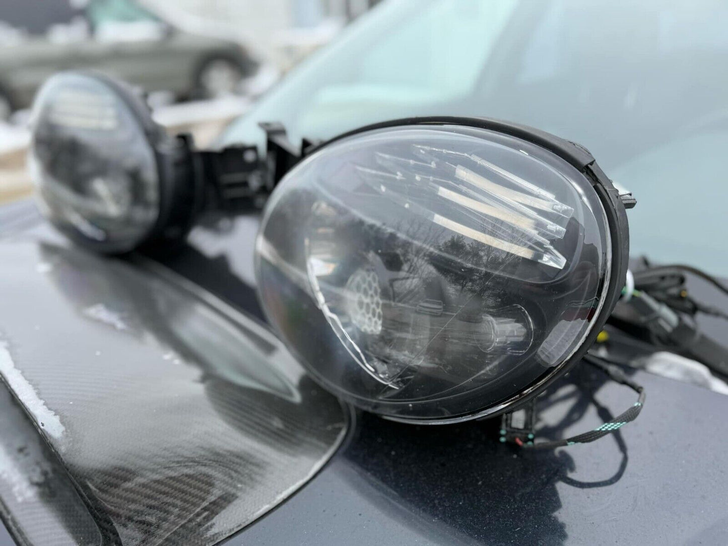 CIRCUIT DEMON HEADLIGHT PAIR 02-03 SUBARU WRX RETROFITS HID LED HONEYCOMB CUSTOM