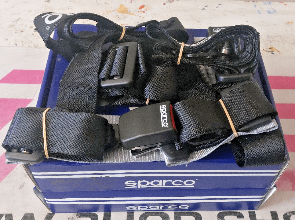 Sparco Street 2 in. 4-Point Harness 04604-BV1NR x2 SET