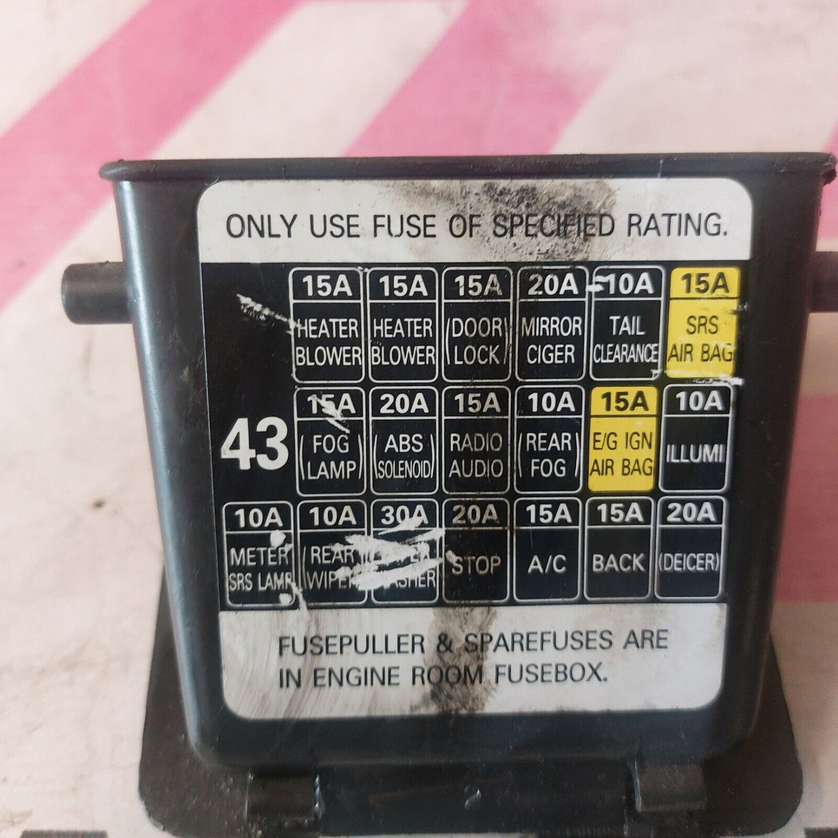 2002-2007 Subaru Impreza Dash Fuse OEM MAP Cover Storage Pocket Tray