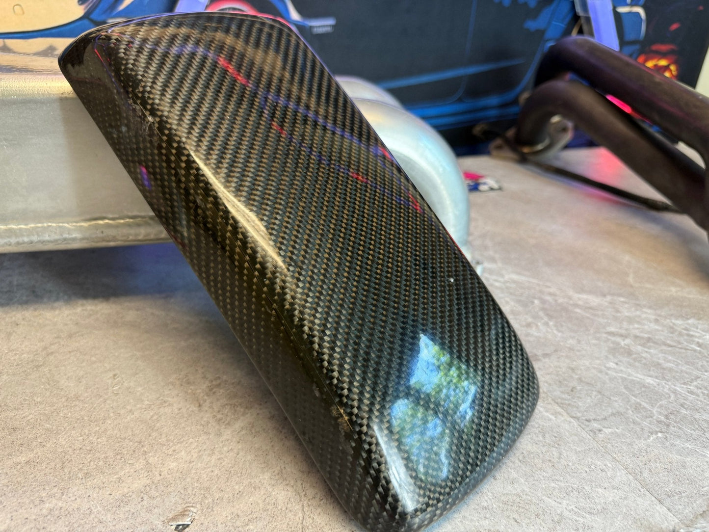 RPG carbon fiber vacuum center armrest console cover 2005-2007 Subaru wrx , STi and Impreza