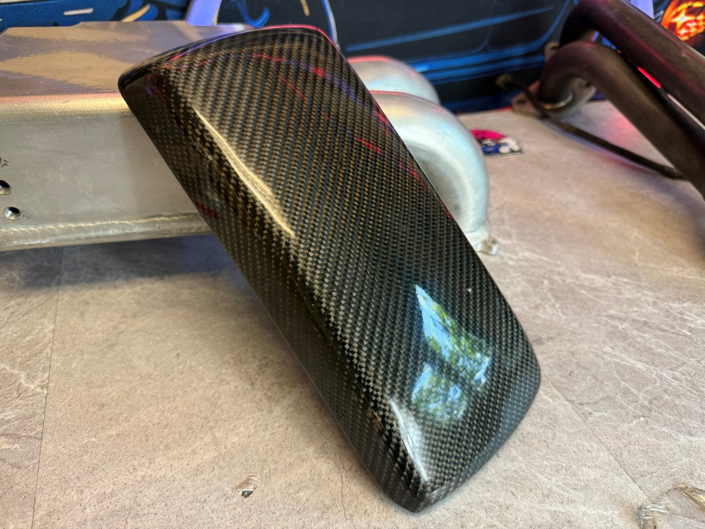 RPG carbon fiber vacuum center armrest console cover 2005-2007 Subaru wrx , STi and Impreza