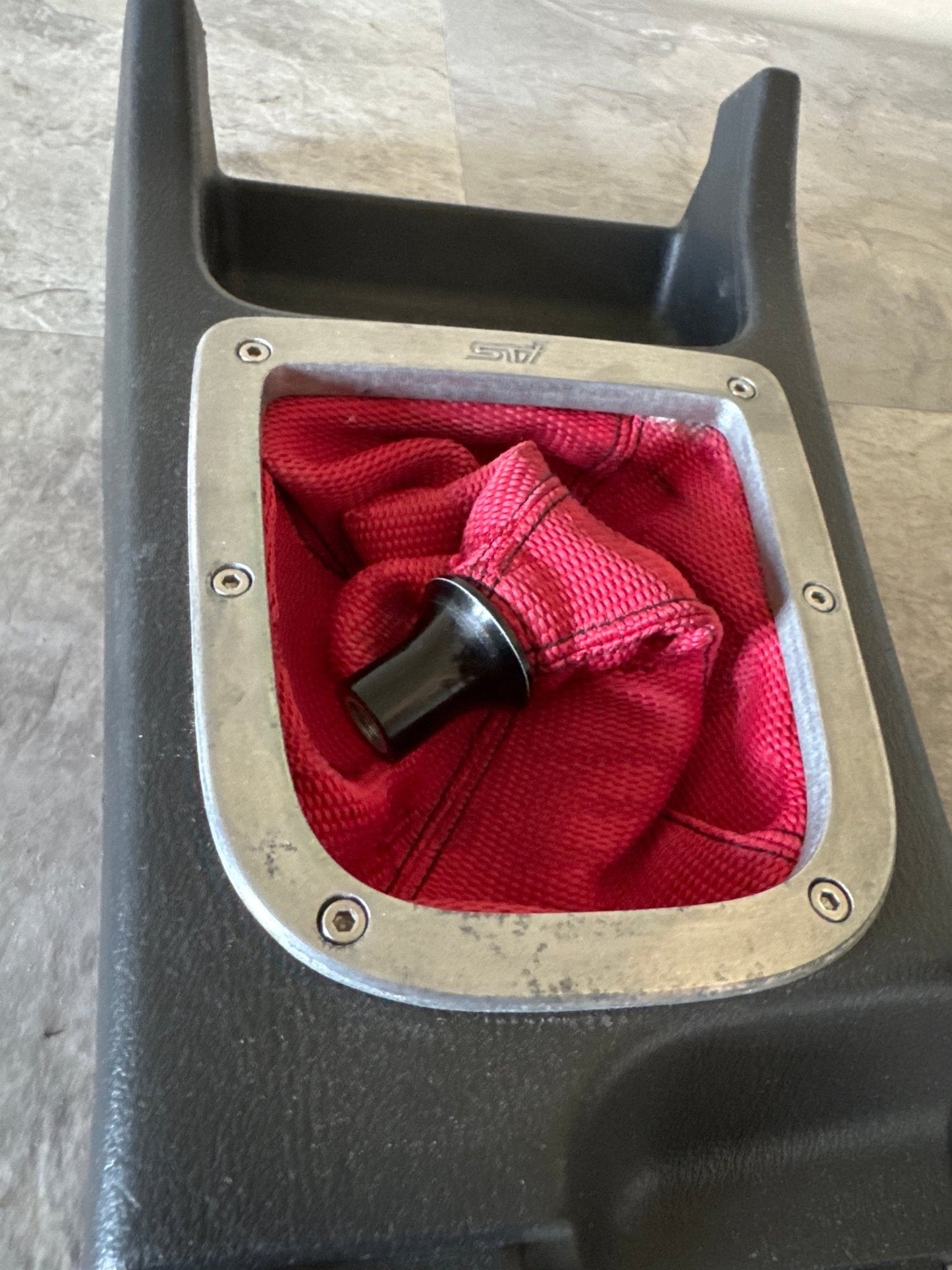 2004 Subaru WRX STI Shifter Trim Surround Boot 04
