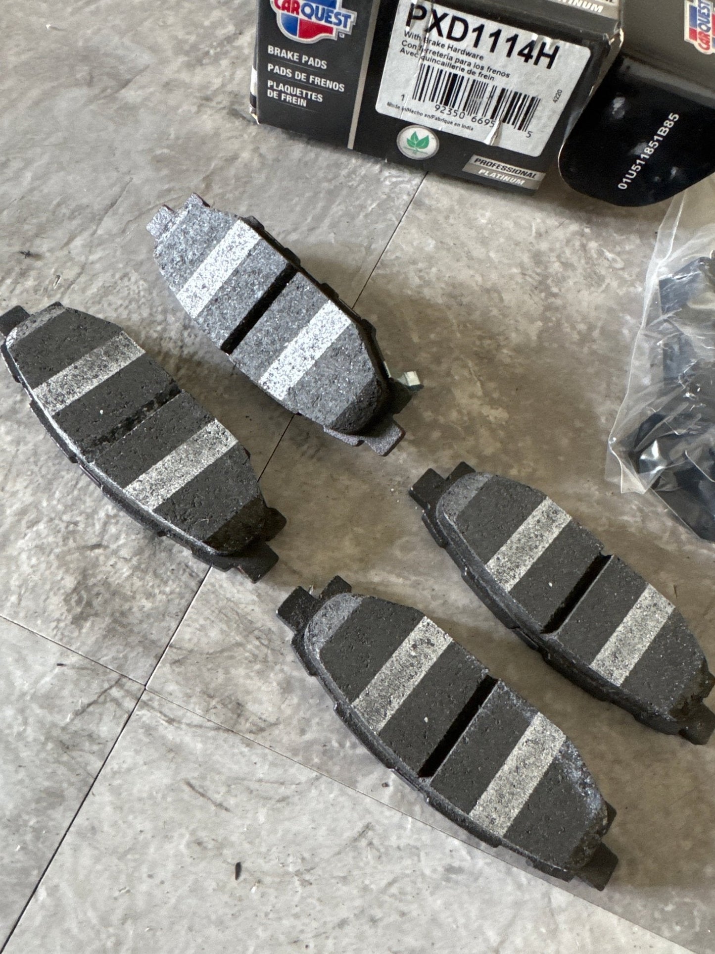 05-23 Subaru REAR Disc Brake Pad Set CARQUEST PXD1114H