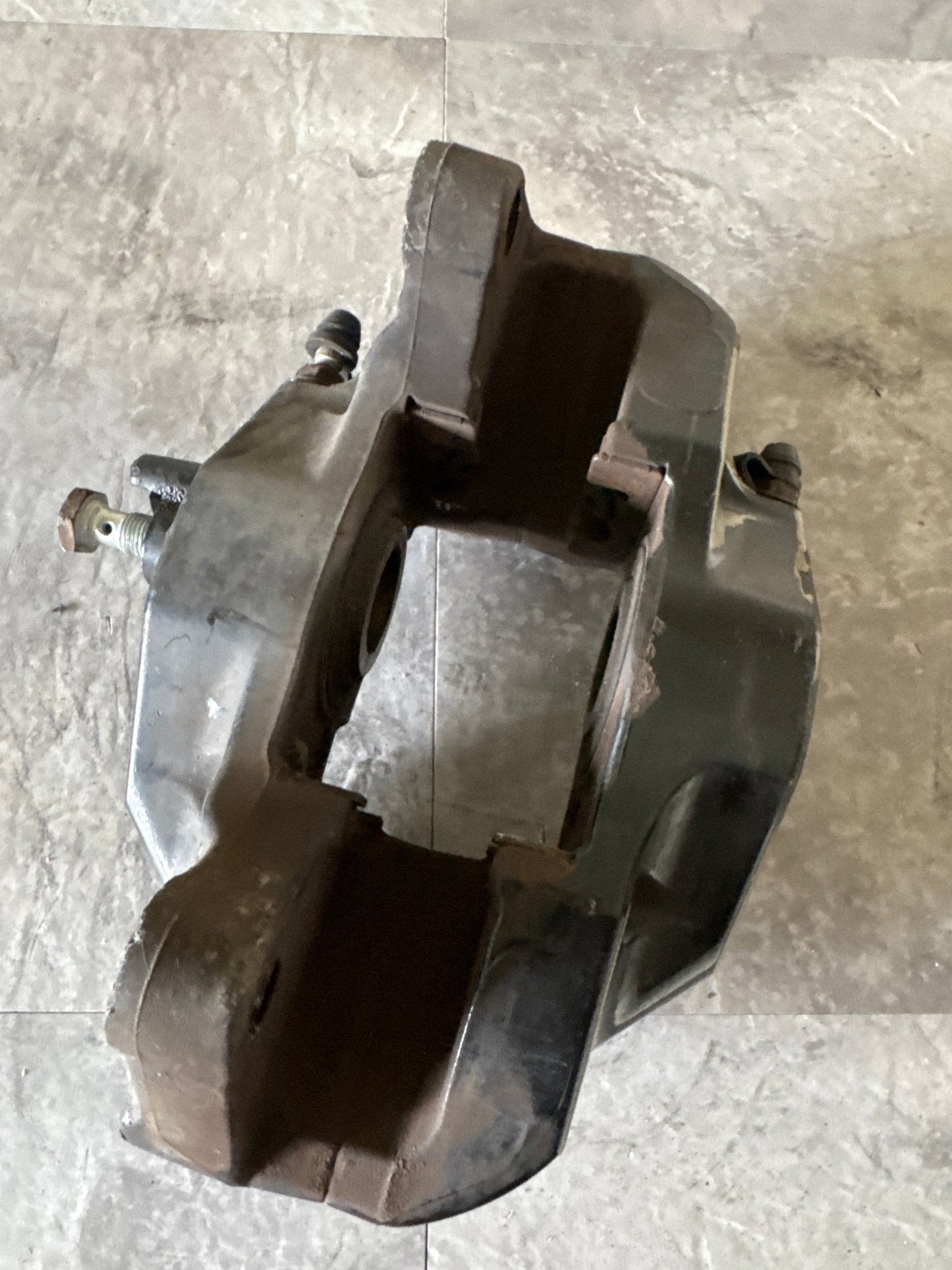 08-17 SUBARU WRX STI OEM DRIVER REAR BREMBO BRAKE CALIPER BLACK SINGLE