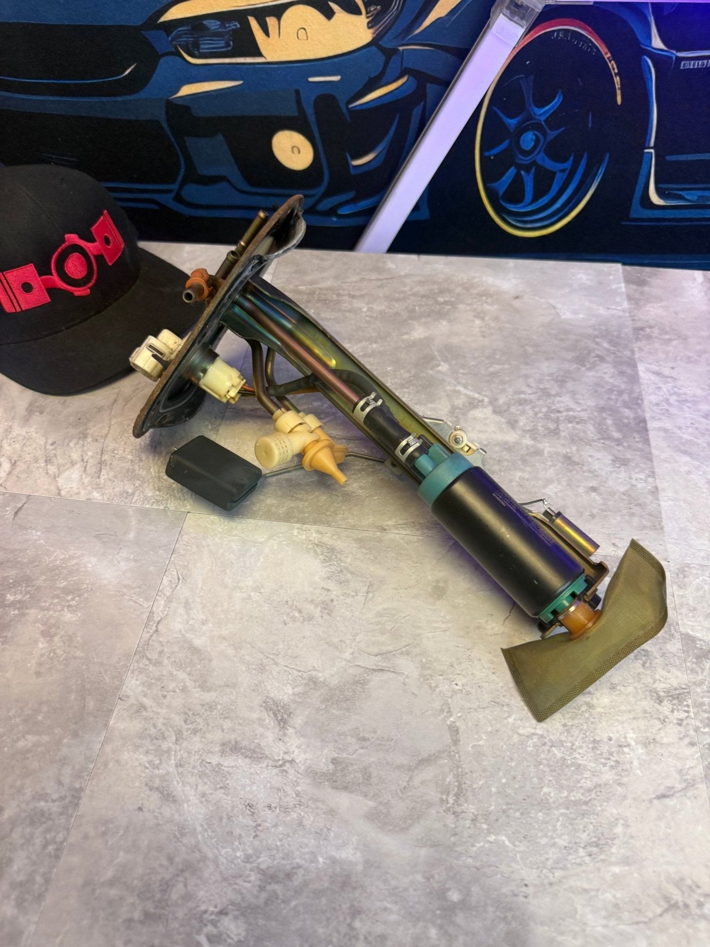 2002 Bugeye WRX OEM Fuel Pump Hanger with AEM 340 LPH Pump