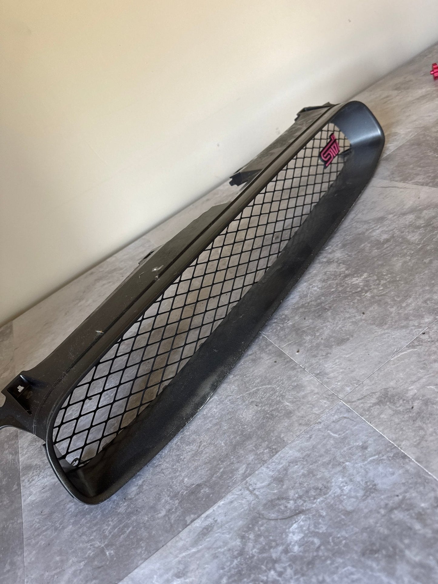 OEM 04-05 Subaru WRX STi Blobeye Front Grille Assembly MODIFIED 91121FE120 91121FE110