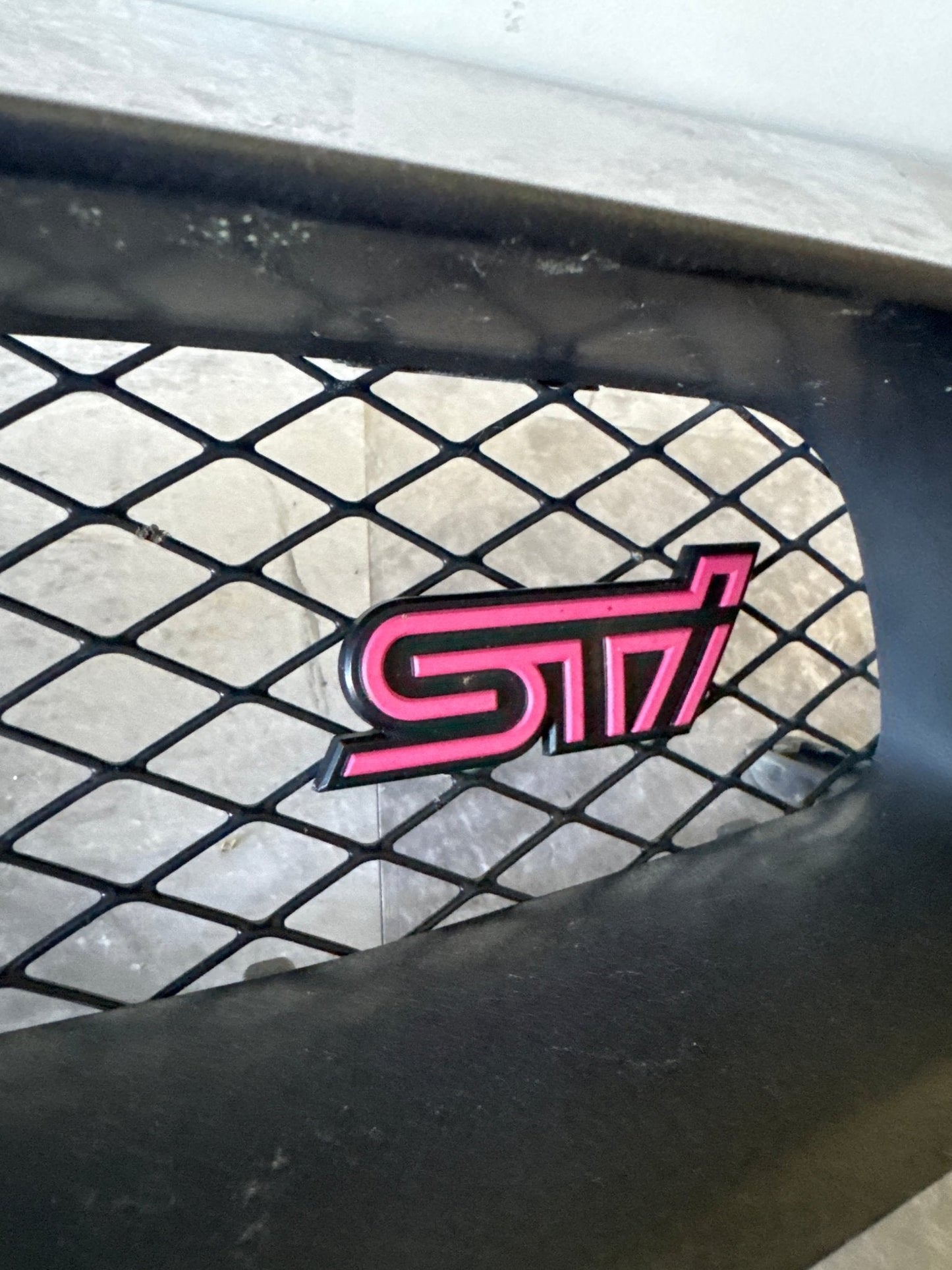 OEM 04-05 Subaru WRX STi Blobeye Front Grille Assembly MODIFIED 91121FE120 91121FE110