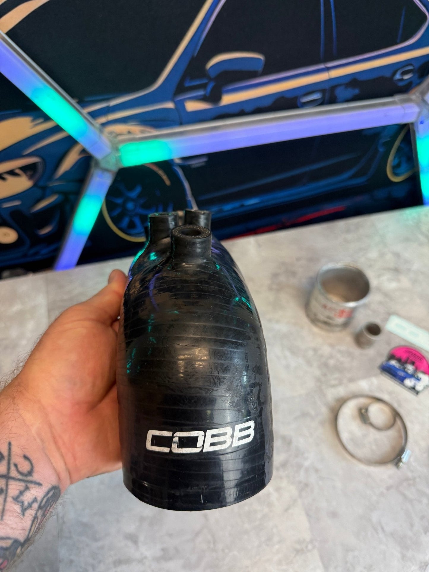 Cobb tuning silicone turbo inlet 2008-2014 wrx 2.4” legacy gt forester xt