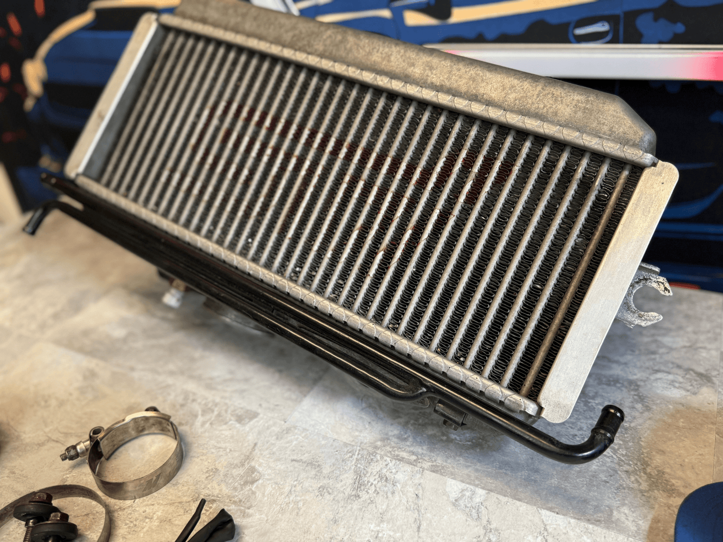 OEM Subaru STi tmic TOP MOUNT INTERCOOLER mishimoto couplers wrx speed density included