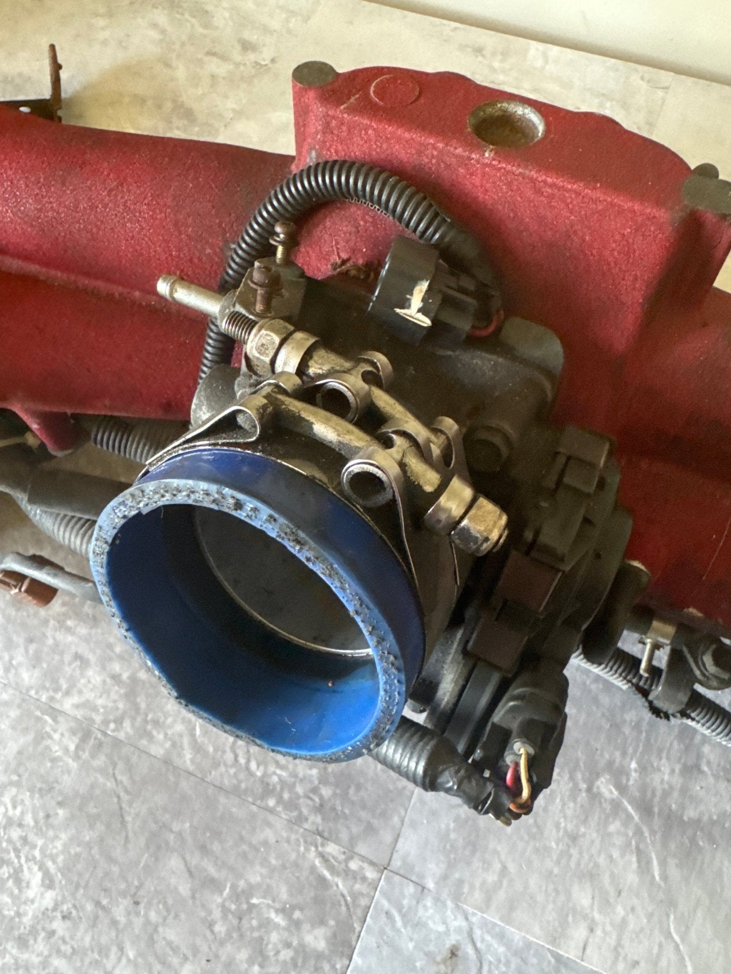 OEM Dressed Engine Intake Manifold 2004 Subaru Impreza WRX STi (2)