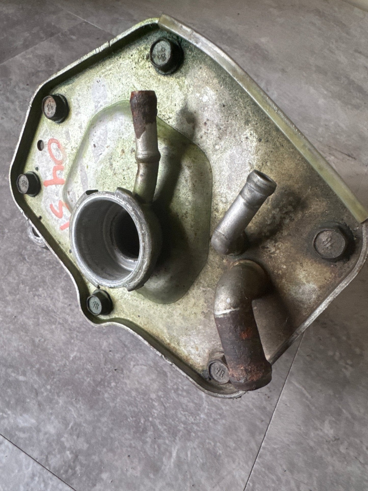 2002-2005 Subaru Impreza WRX STi Metal Coolant Reservoir Expansion Tank OEM No Lid
