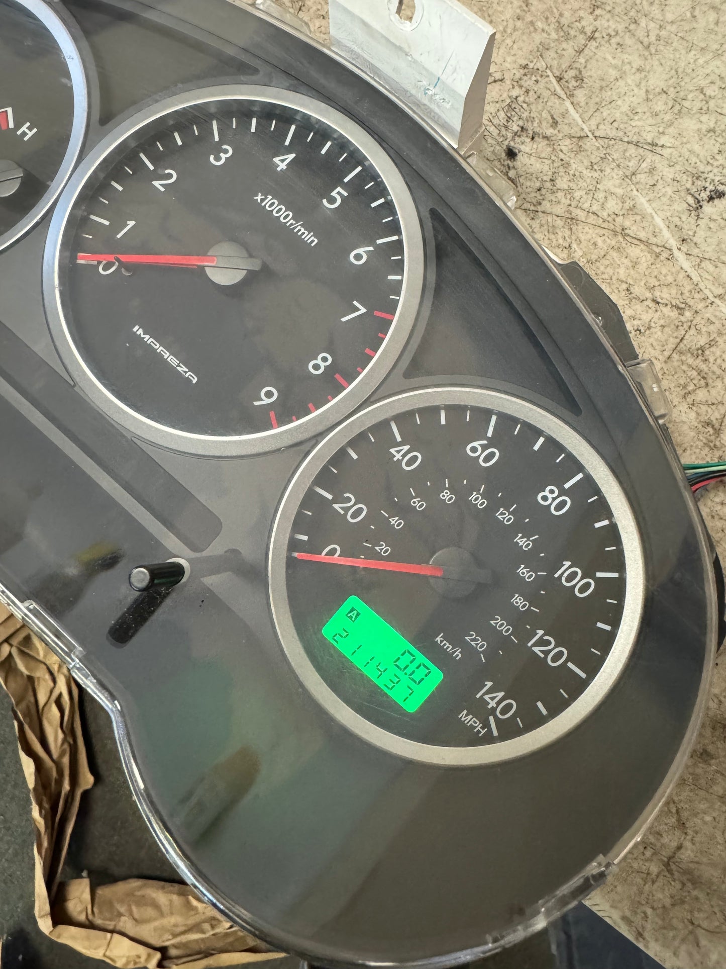 Subaru OEM 2004 Impreza WRX Instrument Gauge Cluster 211k TESTED