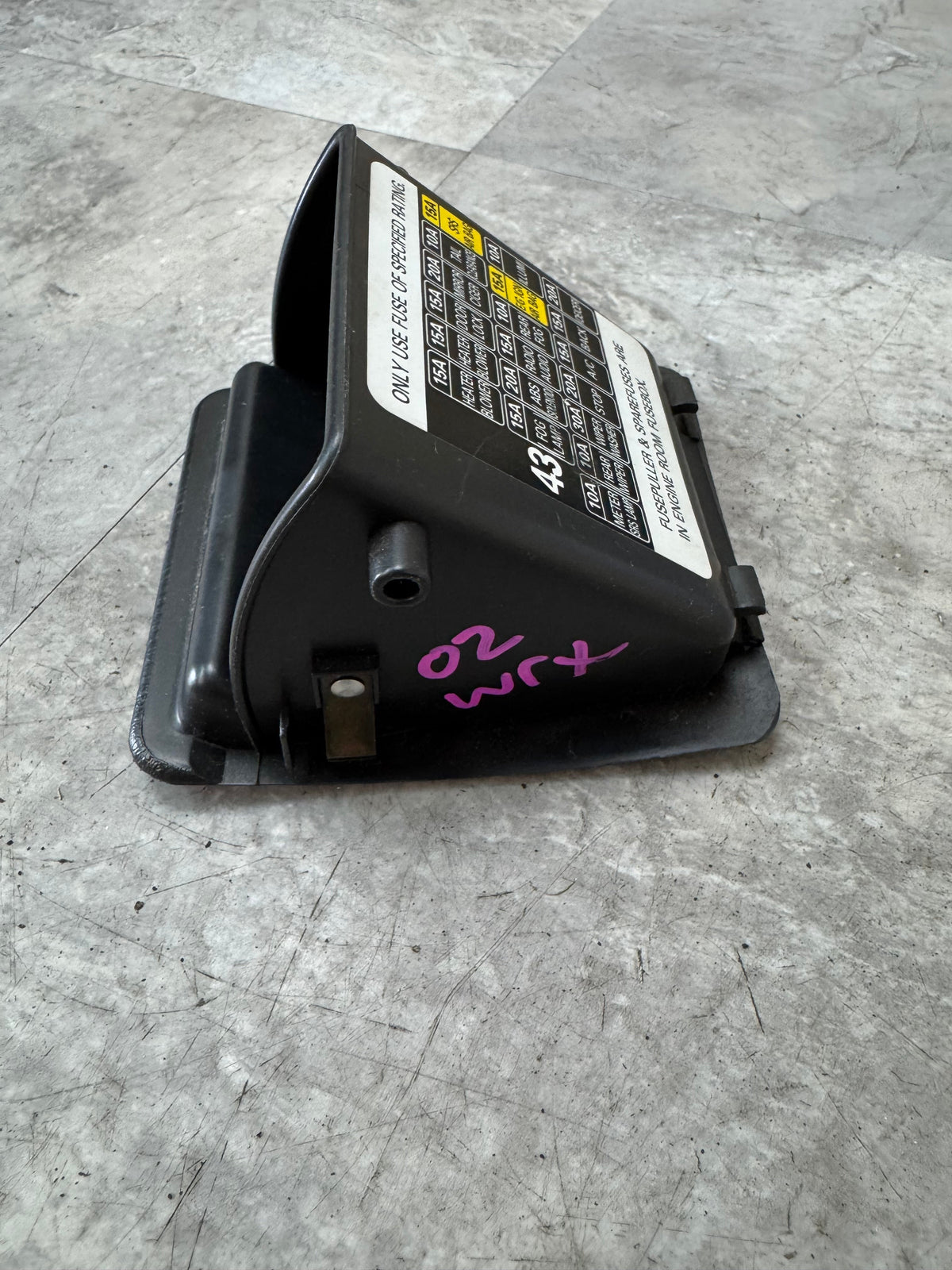 2002-2005 Subaru Impreza WRX Inside Fuse Box Cover Ash Tray Storage