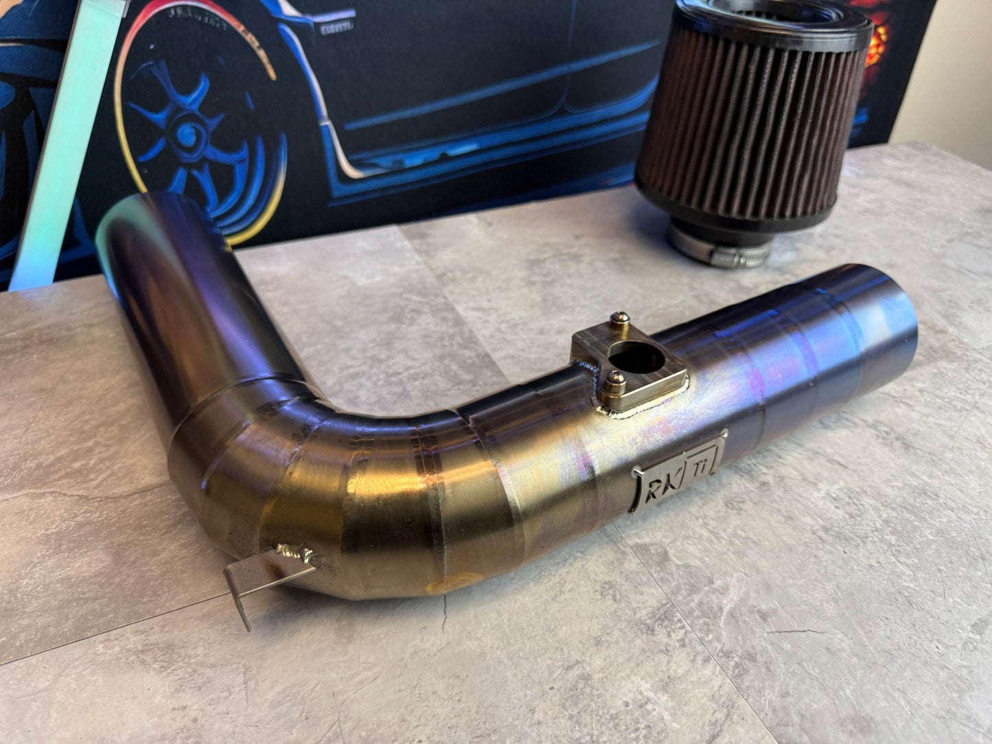 RK titanium cold air intake 2015 - 2021 Subaru STi ej257 BEAUTIFUL