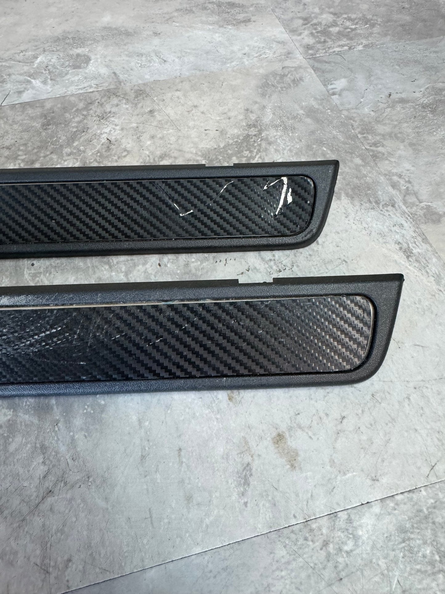 Subaru OEM 08-14 Door Sill Plate Subaru Impreza WRX STi 94060FG070 94060FG070 With Carbon Fiber Wrap