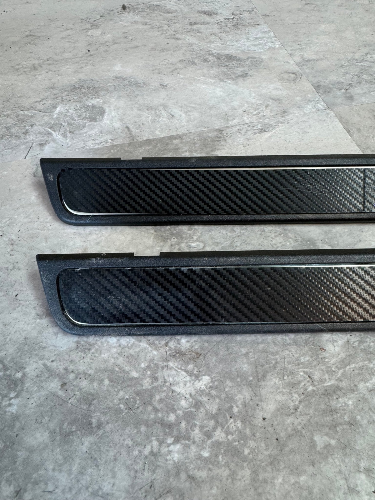 2008-2014 Subaru Impreza WRX STi OEM Door Sill Plate Carbon Fiber Wrap