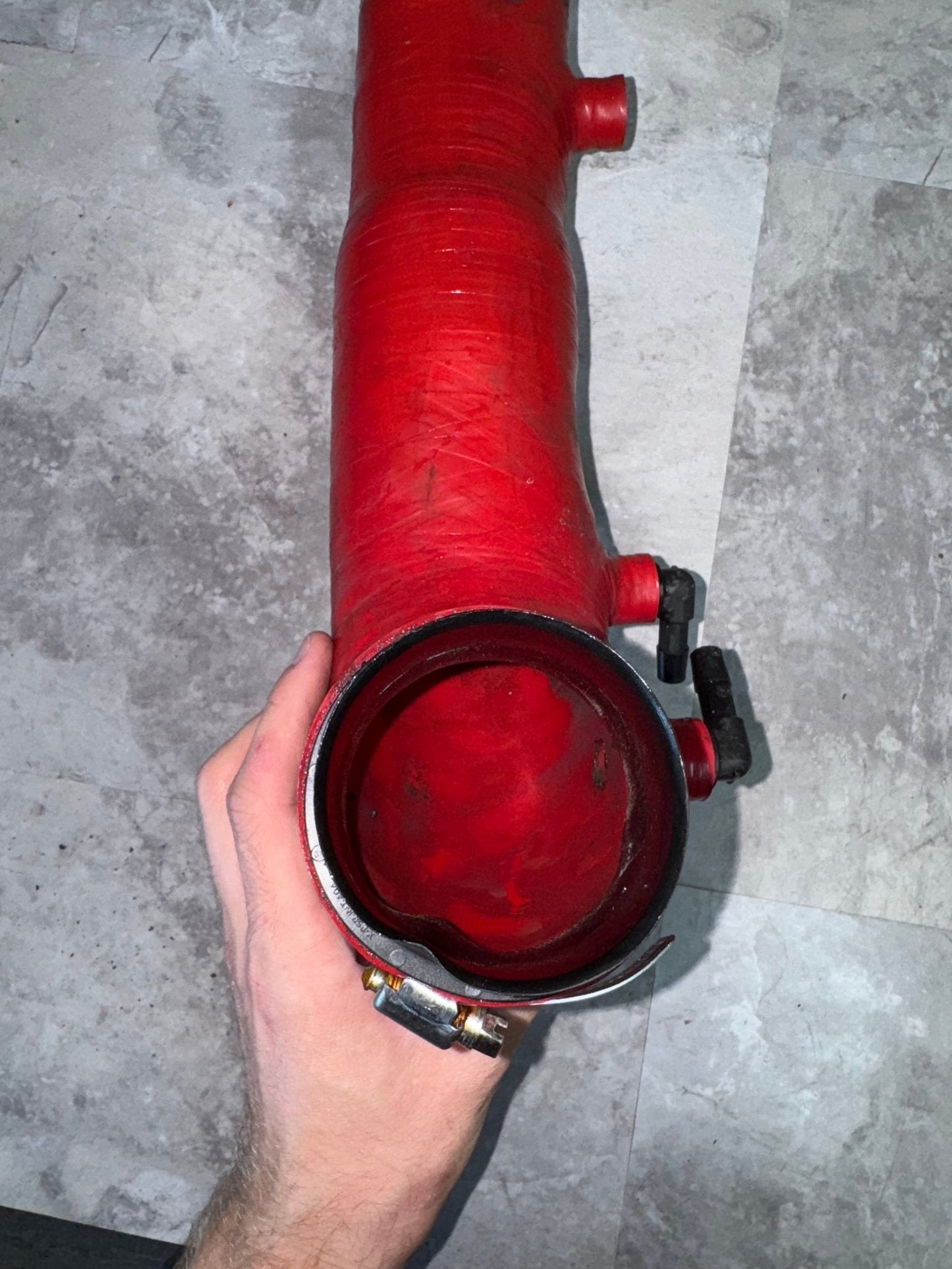 Perrin Turbo Inlet For 02-07 Subaru WRX/04-21 STI/04-08 Forester XT (Red)