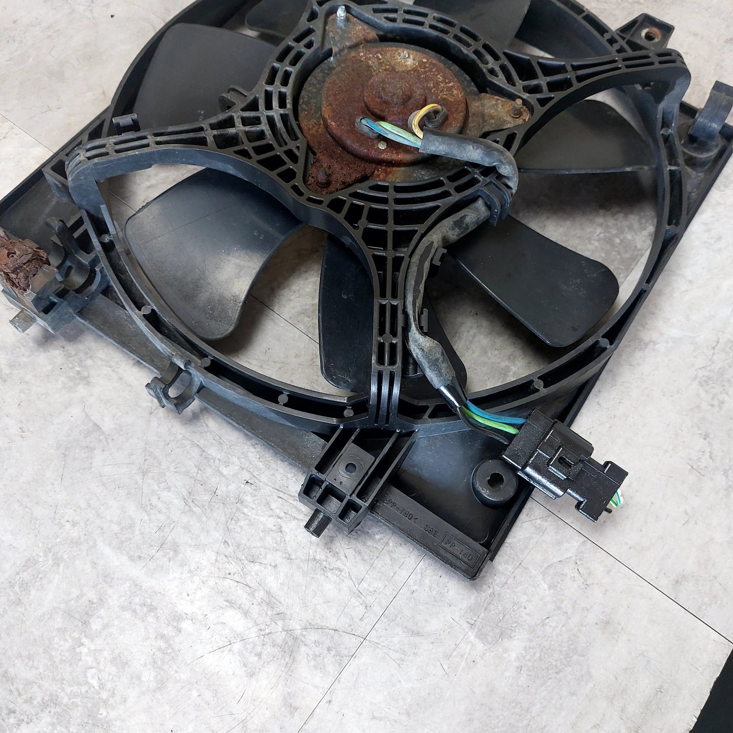 OEM 02-03 Subaru WRX RH Radiator Cooling Fan Assembly