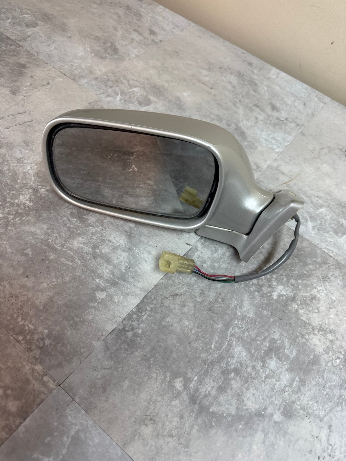 1998-2001 SUBARU IMPREZA 2.5 RS GC8 LH SIDE MIRROR DRIVER SIDE SILVER OEM