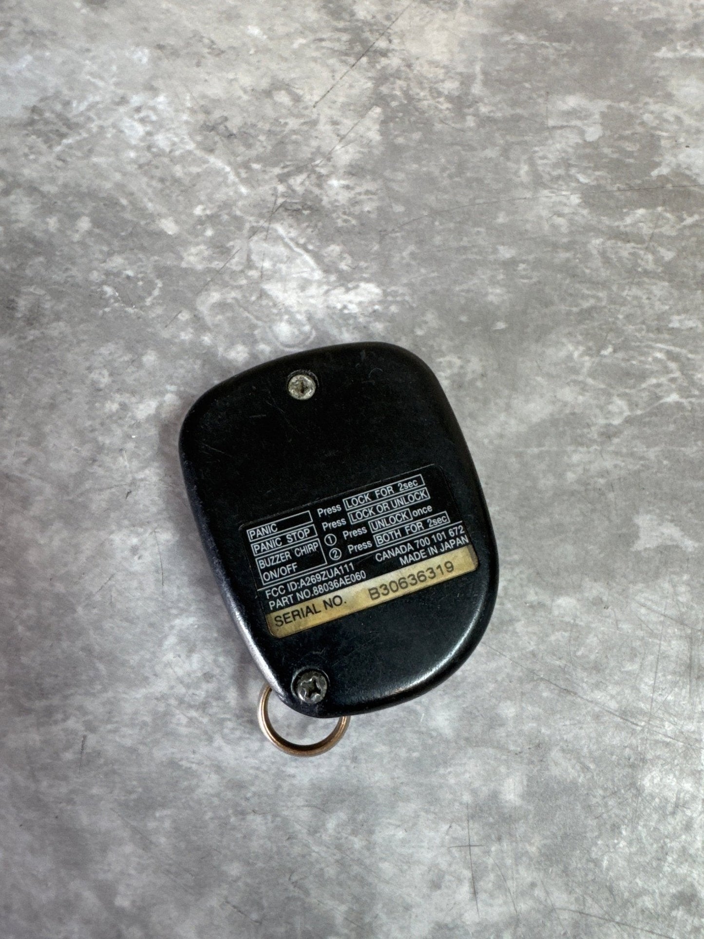 OEM Subaru Keyless Entry Remote 1999-2005