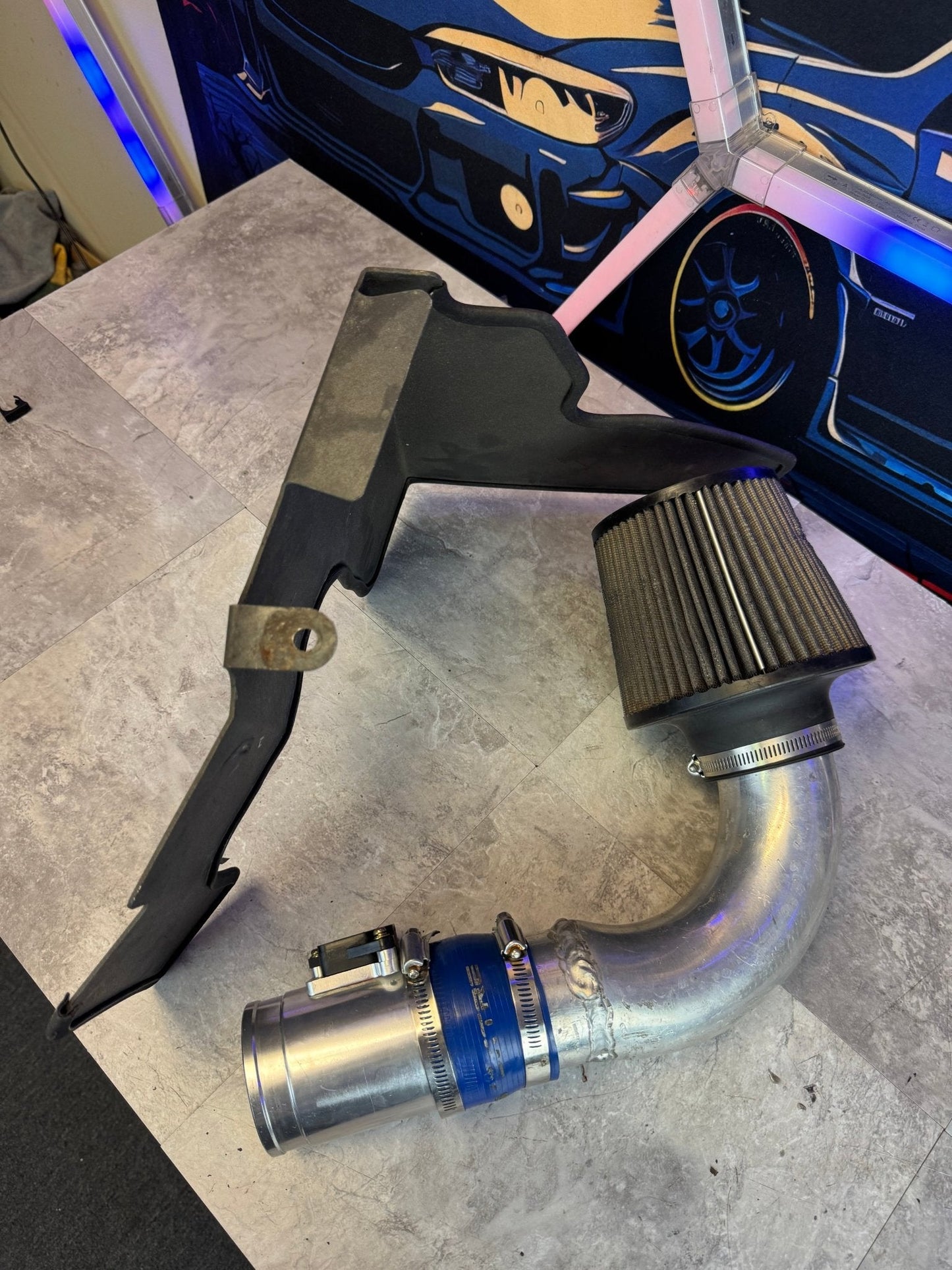 Unbranded Cold Air Intake With Box For 02-07 Subaru Impreza WRX With MAF