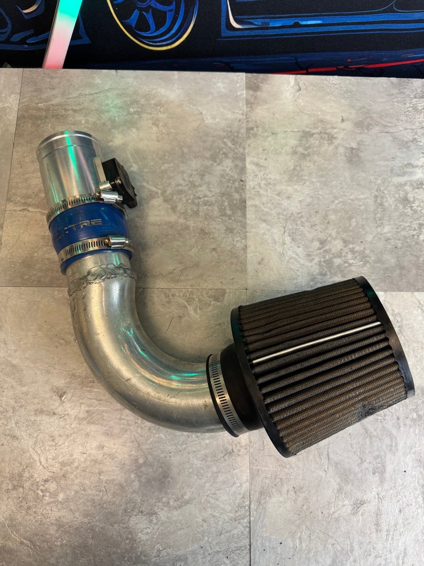 Unbranded Cold Air Intake With Box For 02-07 Subaru Impreza WRX With MAF