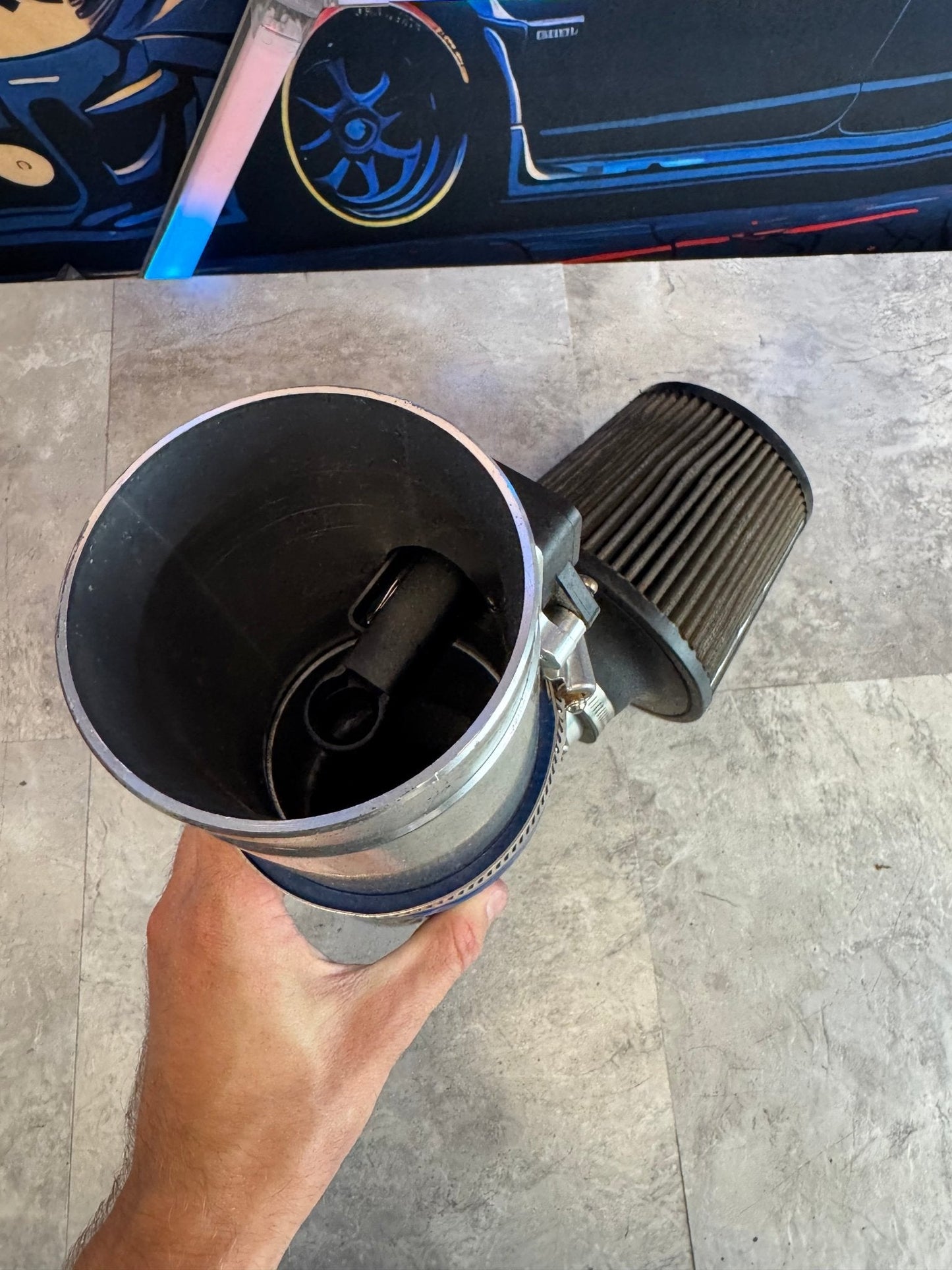 Unbranded Cold Air Intake With Box For 02-07 Subaru Impreza WRX With MAF