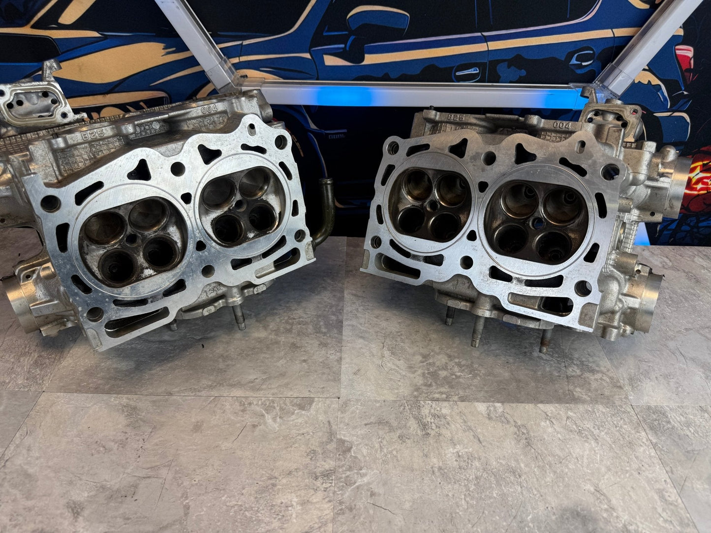 CNC Port&Polish IAG Built Subaru STi & WRX B25 Cylinder Heads 14 MM O-Ringed