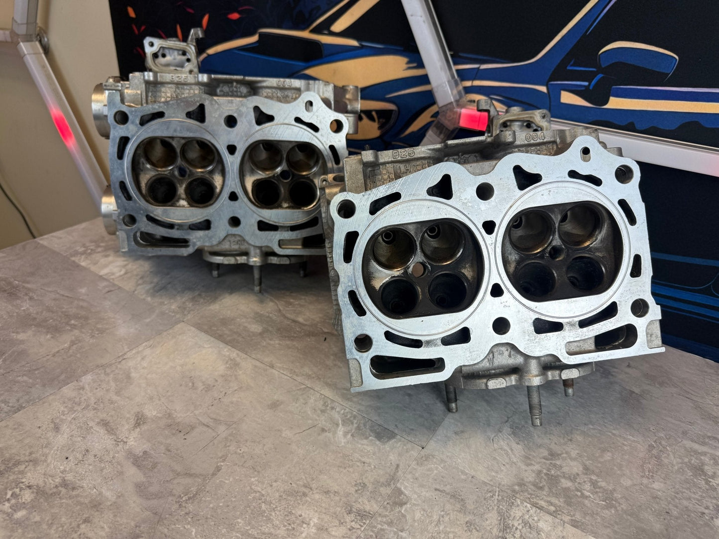 CNC Port&Polish IAG Built Subaru STi & WRX B25 Cylinder Heads 14 MM O-Ringed