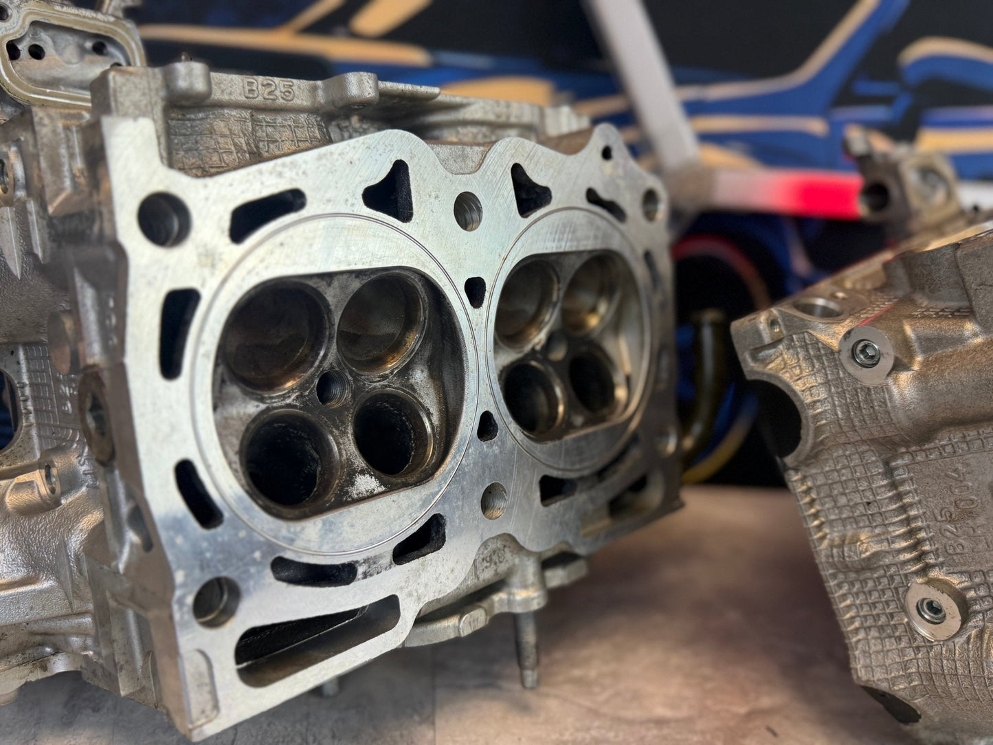 CNC Port&Polish IAG Built Subaru STi & WRX B25 Cylinder Heads 14 MM O-Ringed