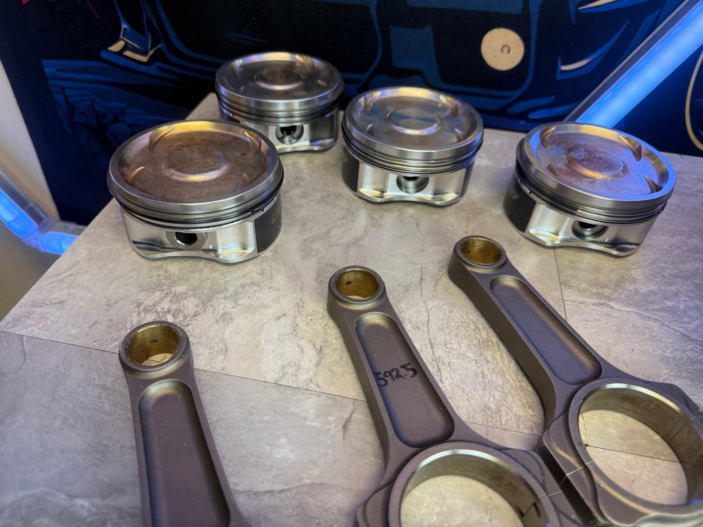 DARTON SLEEVED EJ257 Subaru STi/WRX Engine Case Halves w Manley Pistons