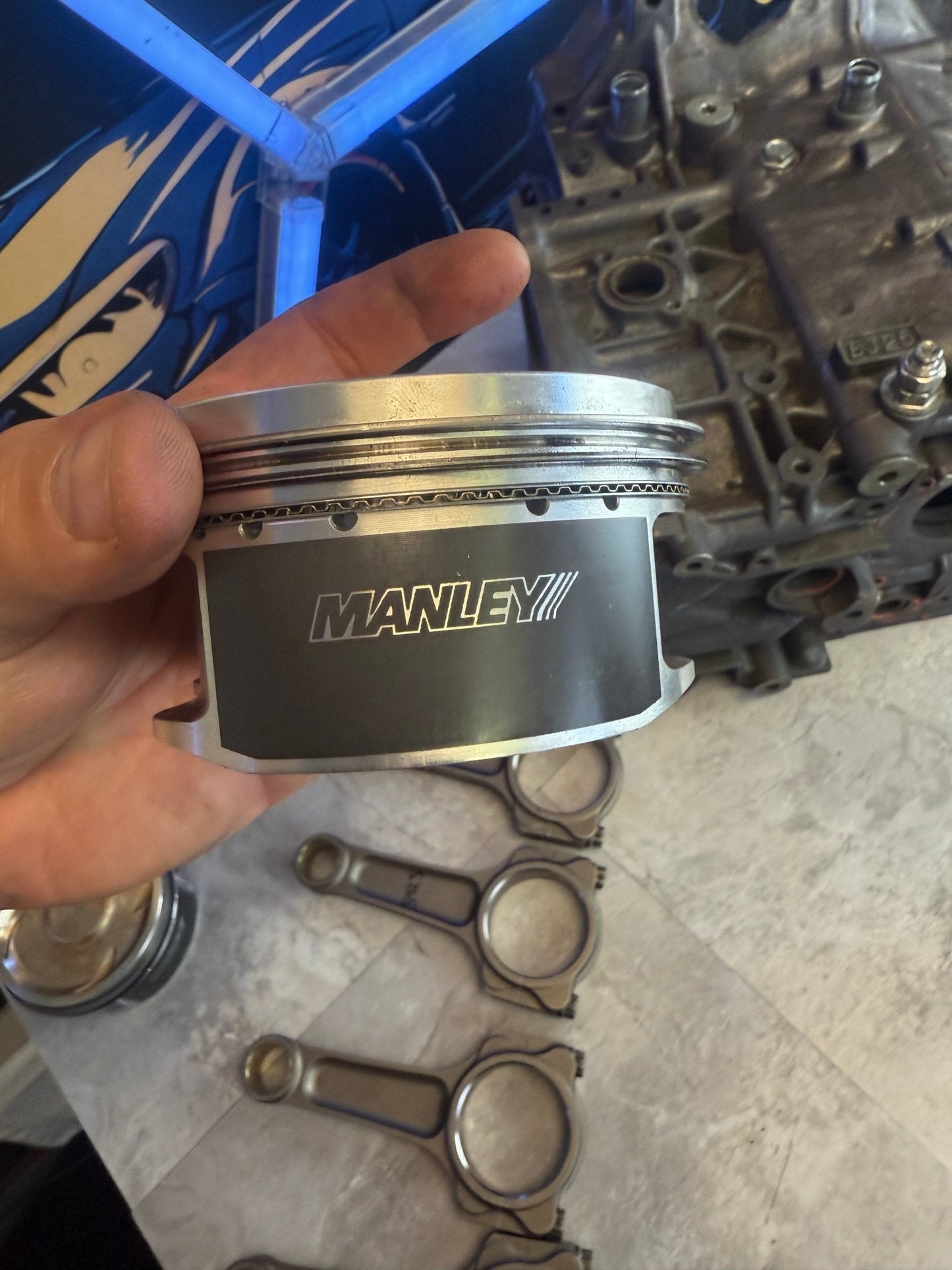DARTON SLEEVED EJ257 Subaru STi/WRX Engine Case Halves w Manley Pistons