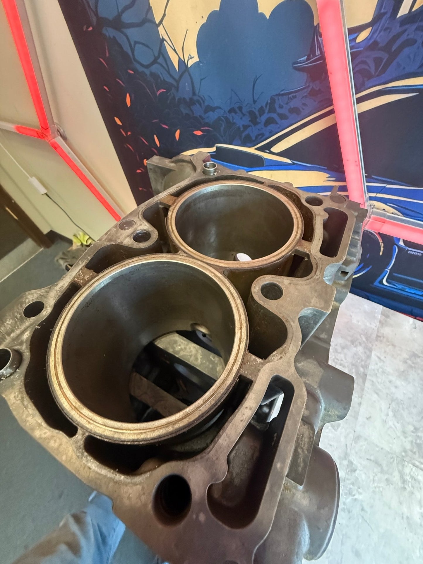 DARTON SLEEVED EJ257 Subaru STi/WRX Engine Case Halves w Manley Pistons