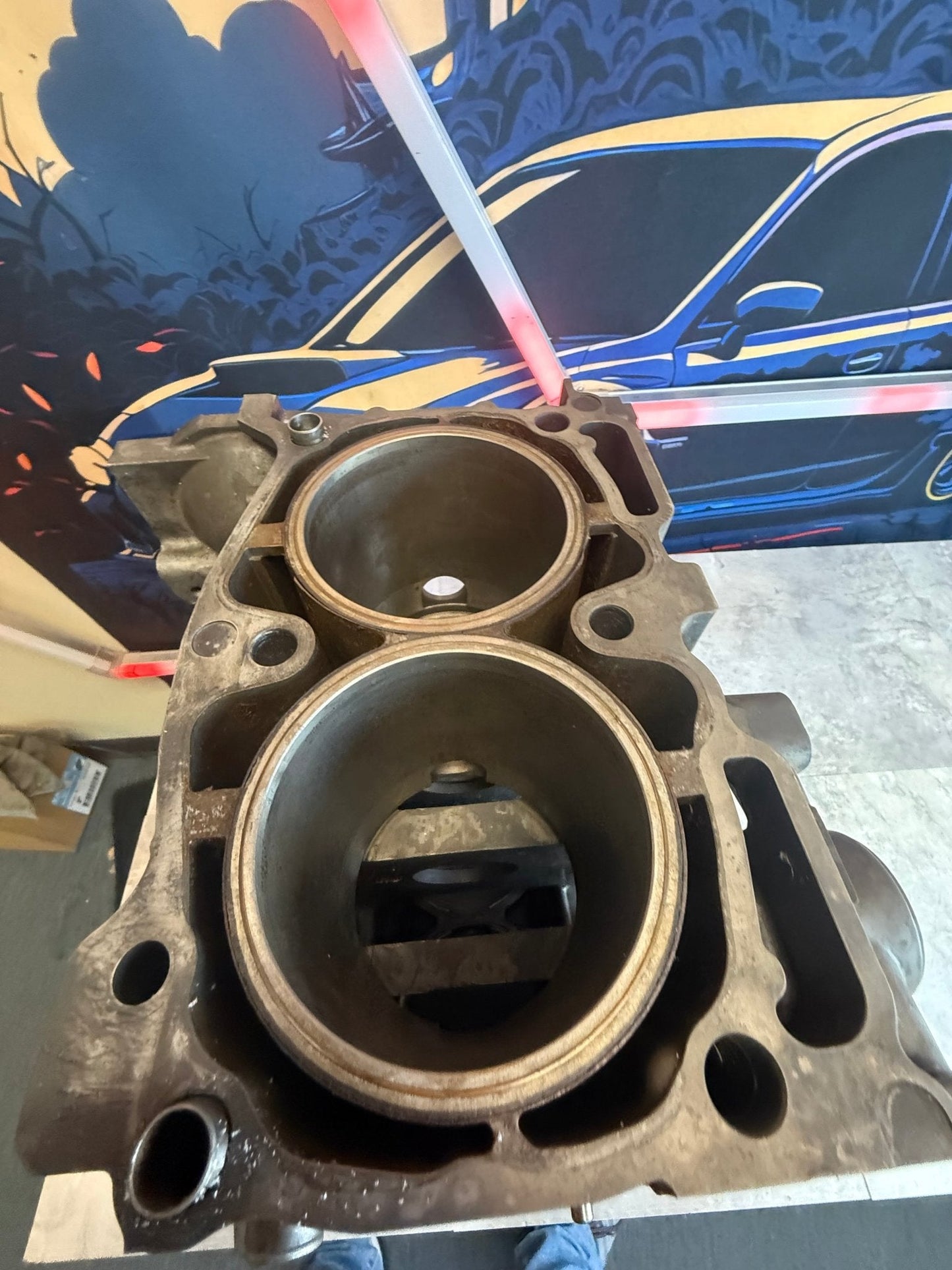DARTON SLEEVED EJ257 Subaru STi/WRX Engine Case Halves w Manley Pistons