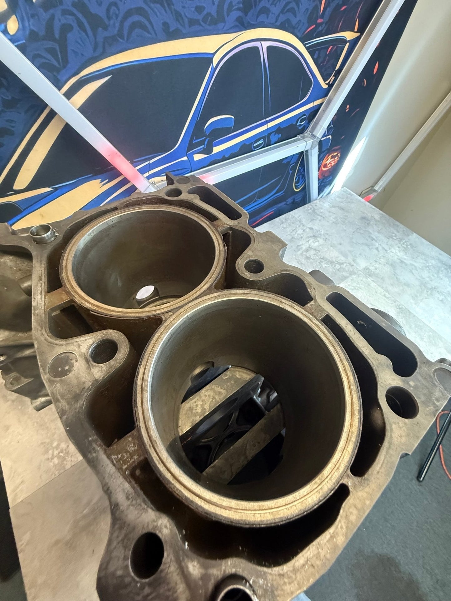 DARTON SLEEVED EJ257 Subaru STi/WRX Engine Case Halves w Manley Pistons