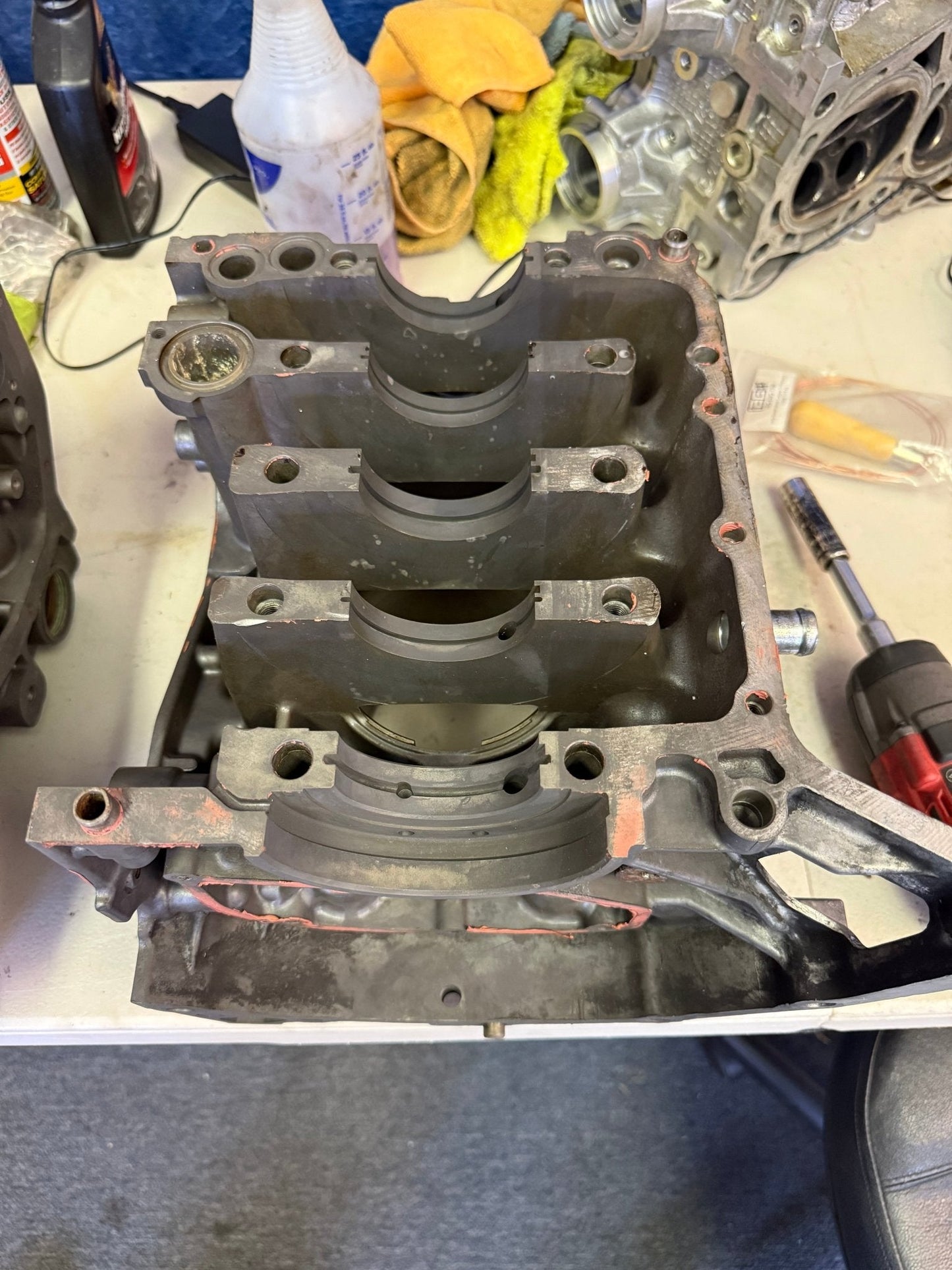 DARTON SLEEVED EJ257 Subaru STi/WRX Engine Case Halves w Manley Pistons