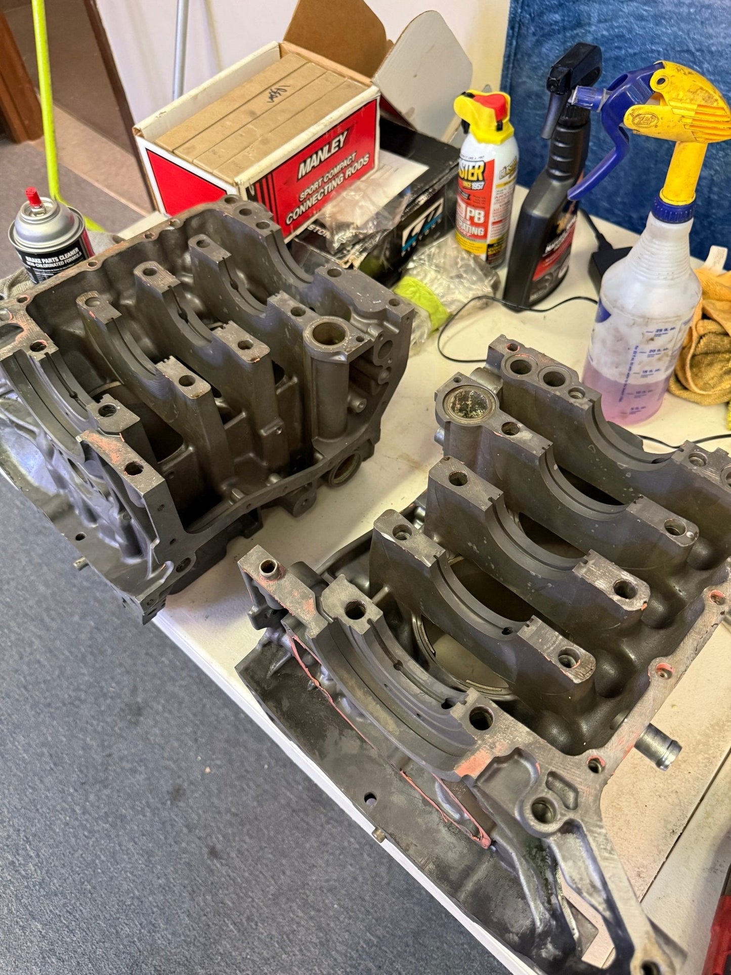 DARTON SLEEVED EJ257 Subaru STi/WRX Engine Case Halves w Manley Pistons
