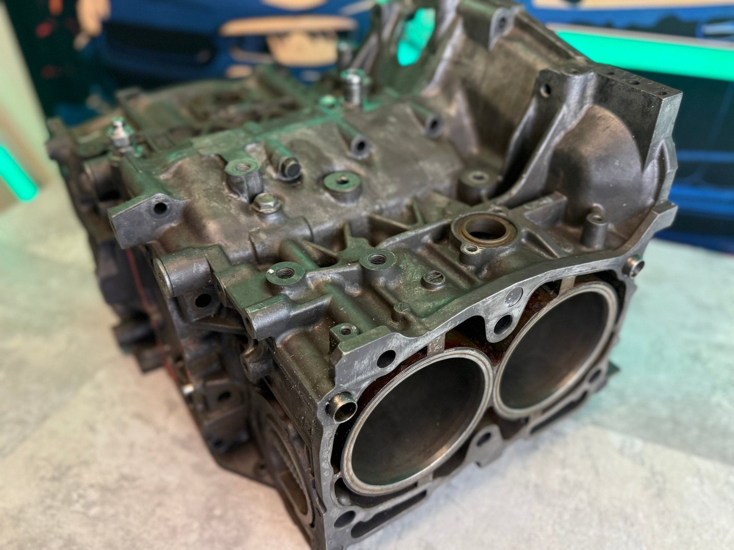 DARTON SLEEVED EJ257 Subaru STi/WRX Engine Case Halves w Manley Pistons