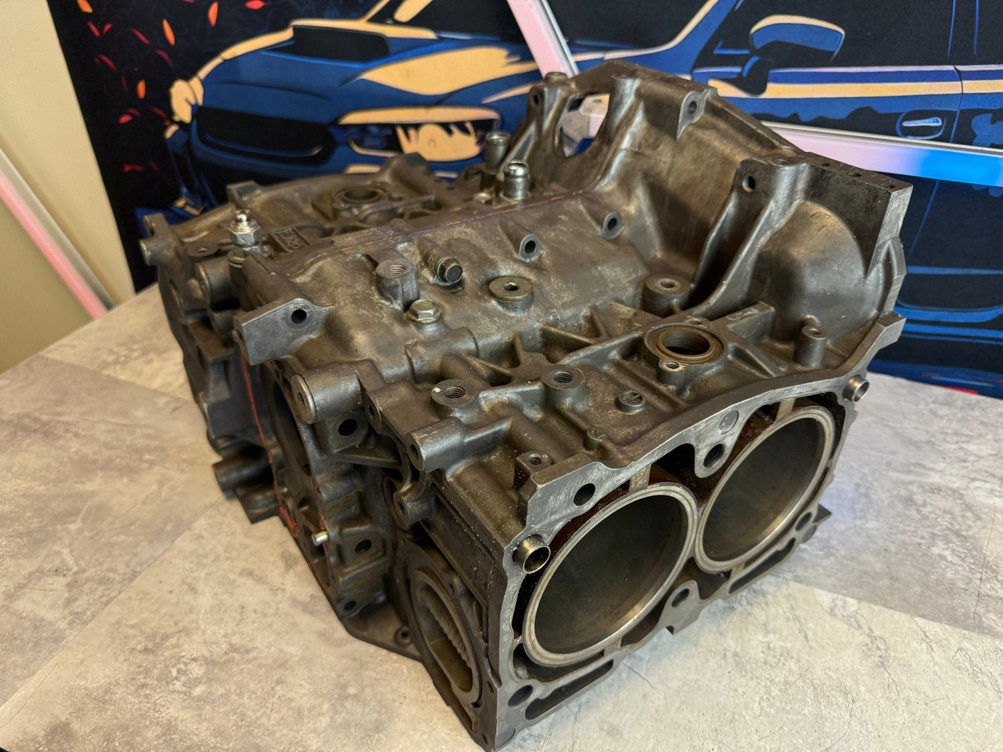 DARTON SLEEVED EJ257 Subaru STi/WRX Engine Case Halves w Manley Pistons