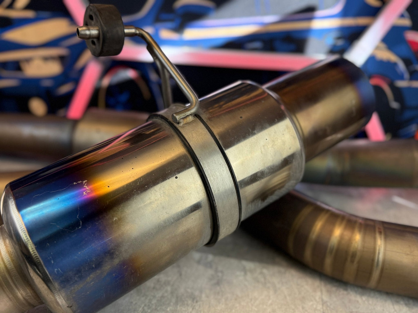 TOMEI TI titanium CBE cat back exhaust Subaru STi & wrx